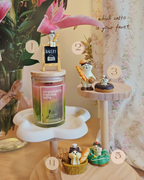 mystery cat figurine & candle lid