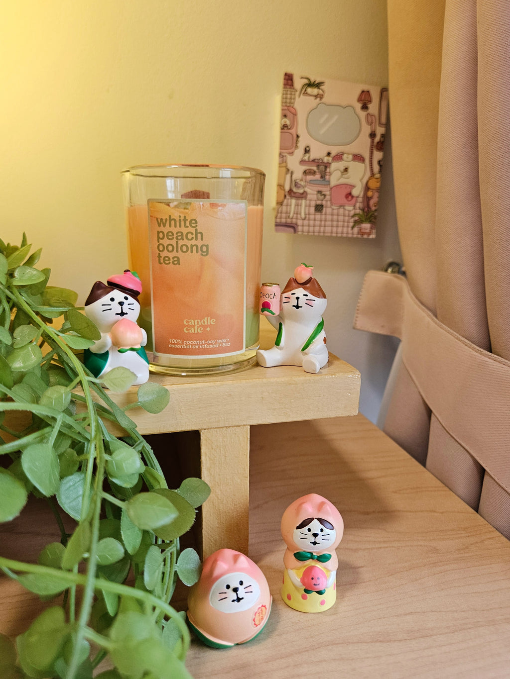 peach oolong candle