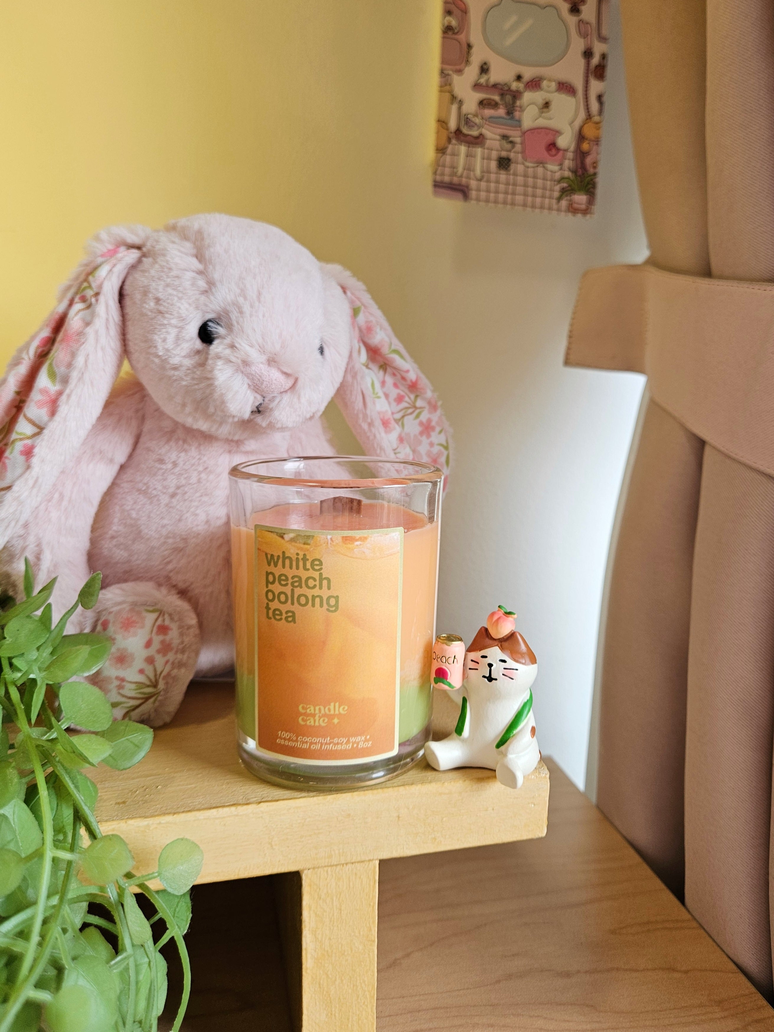 peach oolong candle