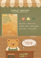 peach oolong candle